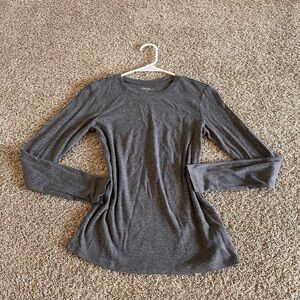 Eddie Bauer Charcoal Long Sleeve Women's Tee